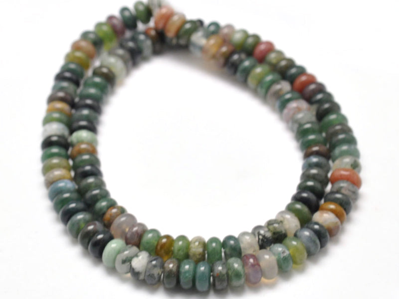 achat Lot de 20 perles rondelles - Agate indienne