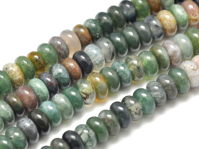 Achat Lot de 20 perles rondelles - Agate indienne