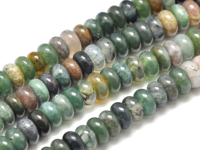 Achat Lot de 20 perles rondelles - Agate indienne
