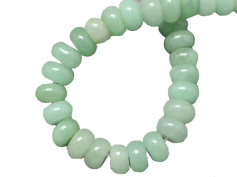 Achat Lot de 20 perles rondelles - Aventurine verte - Aigue-marine