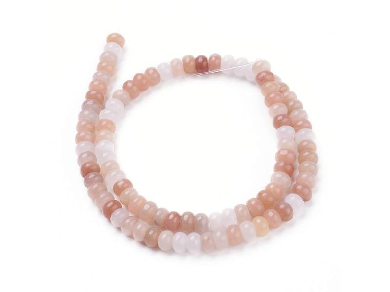 achat Lot de 20 perles rondelles - Aventurine rose