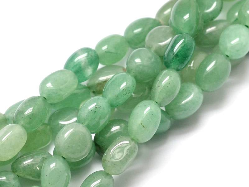 Achat Lot de 20 perles ovales - Aventurine verte