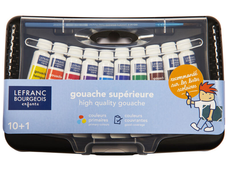 Achat Boite de 10 tubes de gouache de 10 ml Collège Lefranc Bourgeois