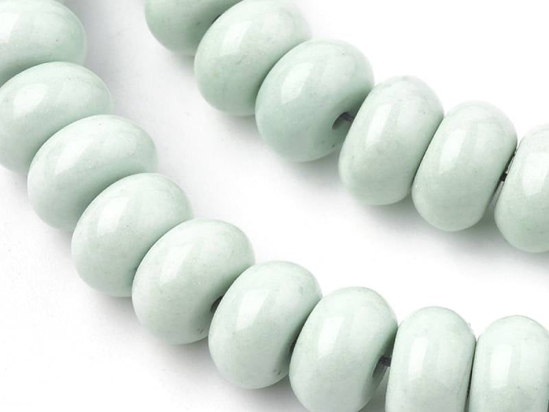 achat Lot de 20 rondelles en agate naturelle - Cyan clair