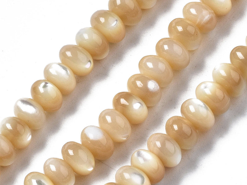 Achat Lot de 20 perles rondelles 6 mm - Coquille de trochid naturelle