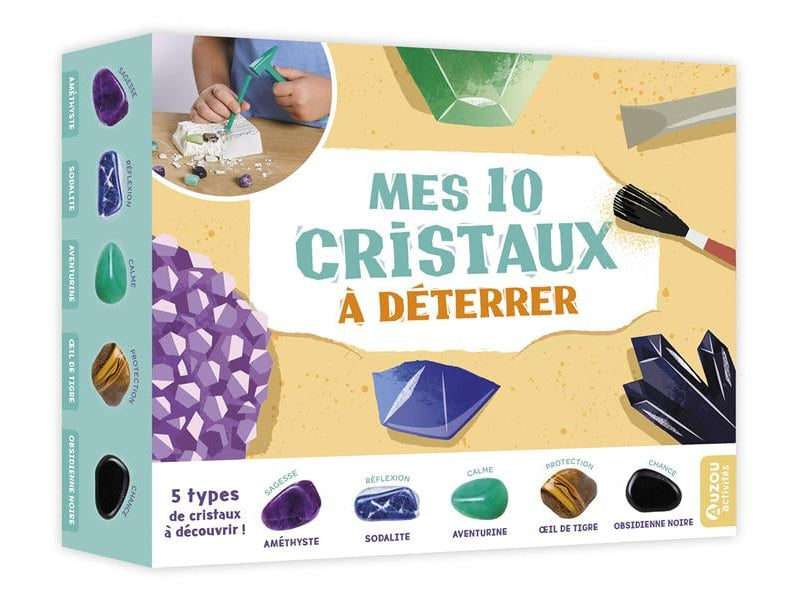 Achat Mes 10 cristaux à déterrer - Auzou