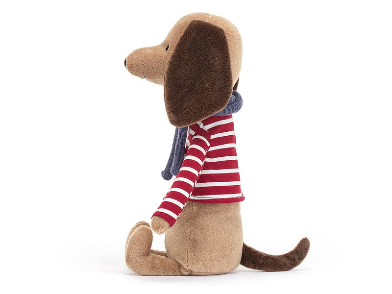 achat Peluche Chien Saucisse "Beatnike Buddy" - 27 cm - Jellycat