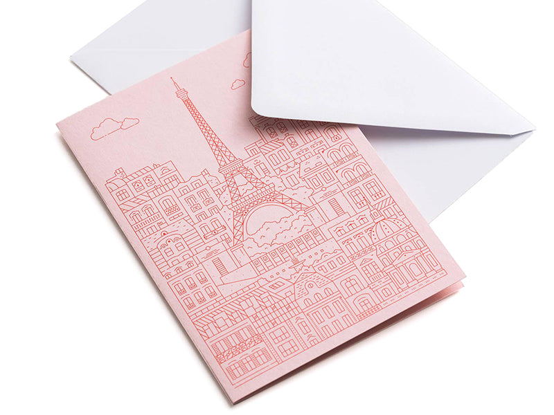 Achat Carte Paris rose - The City Works