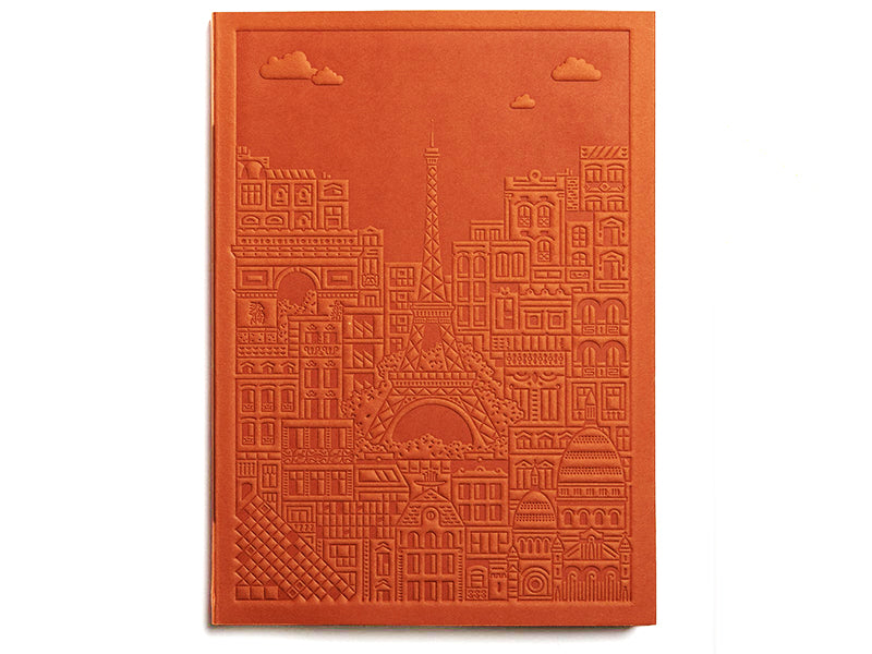 Achat Carnet Paris orange rouille - The City Works