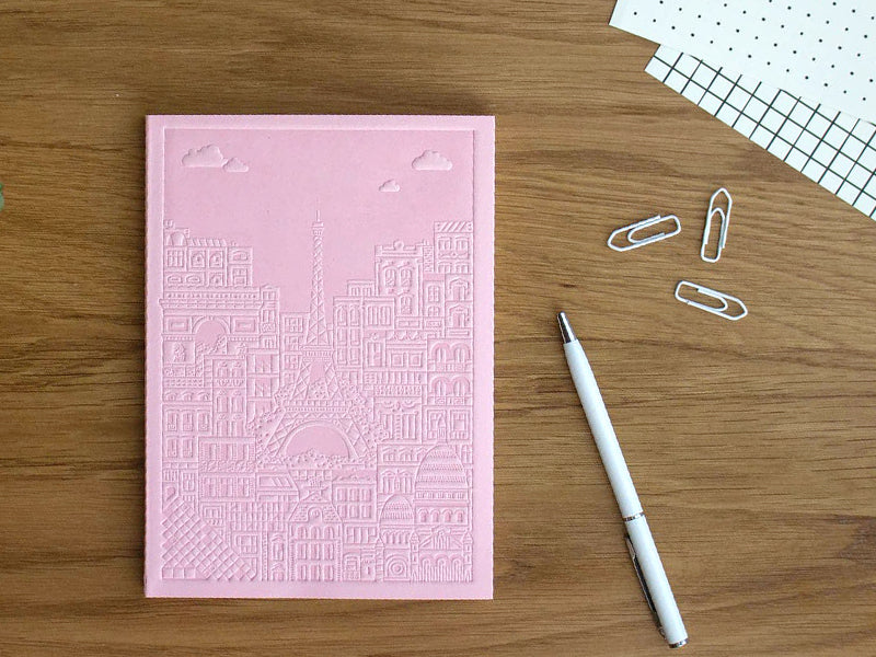achat Carnet Paris rose The City Works