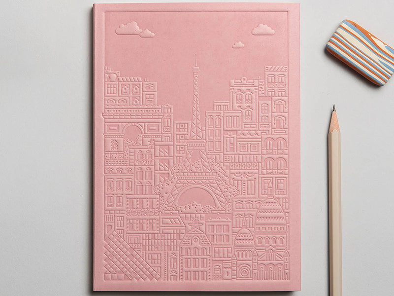 achat Carnet Paris rose The City Works