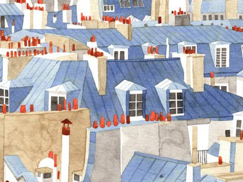 Achat Carte toits de paris - Quartier Libre