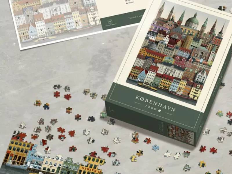 achat Puzzle 1000 pièces - Copenhague (Kobenhavn) - Martin Schwartz