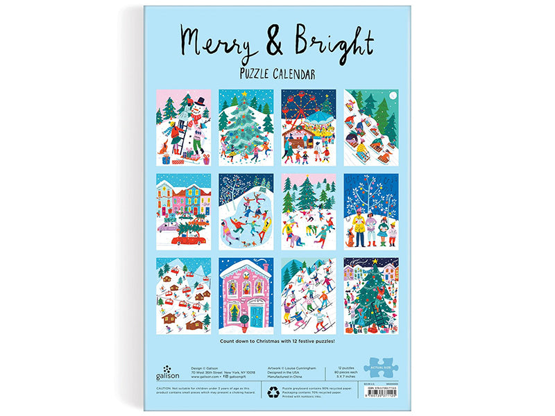 achat Calendrier de l'avent puzzle - 12 puzzles de Noël