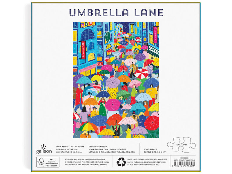 achat Puzzle Umbrella Lane - 1000 pièces