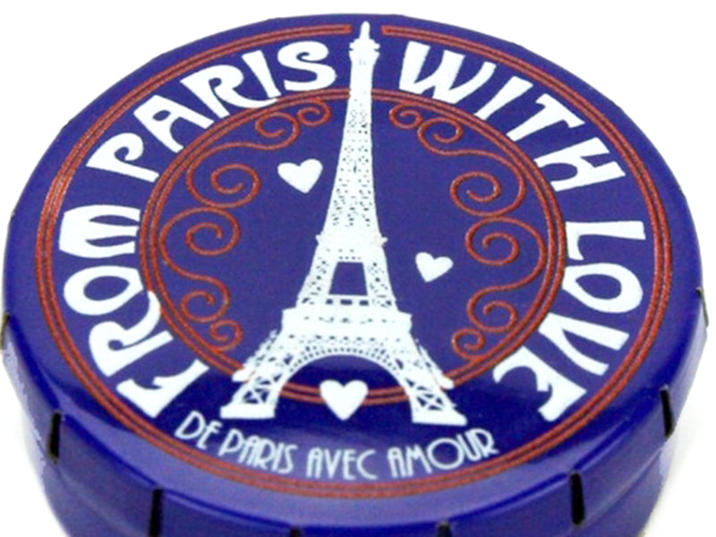 Achat Boîte de petits bonbons à la menthe - Tour Eiffel de Paris - Bleu