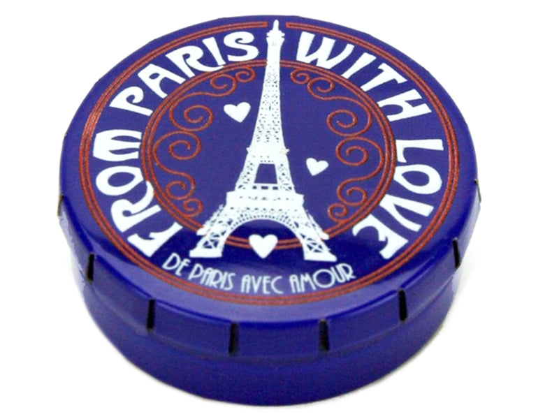 Achat Boîte de petits bonbons à la menthe - Tour Eiffel de Paris - Bleu