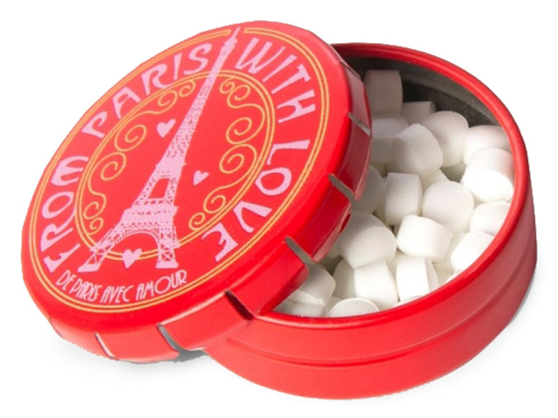 Achat Boîte de petits bonbons à la menthe - Tour Eiffel de Paris - Rouge