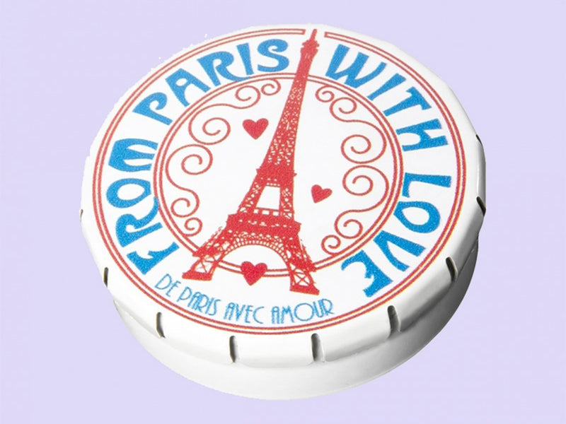 Achat Boîte de petits bonbons à la menthe - Tour Eiffel de Paris - Blanc