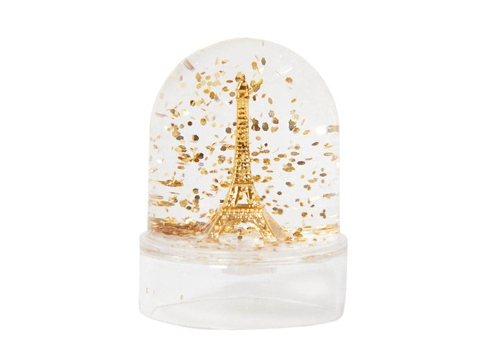 Achat Mini-boule à neige Tour Eiffel - Paillettes dorées