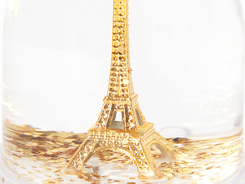 Achat Mini-boule à neige Tour Eiffel - Paillettes dorées