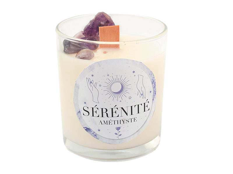 achat Kit DIY bougie lithothérapie - Améthyste sérénité
