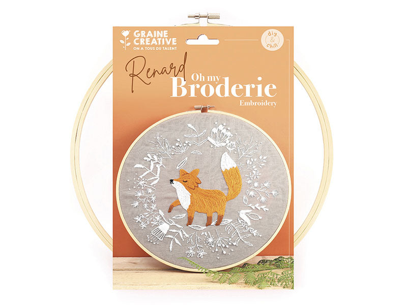 Achat Kit de broderie décorative - Renard