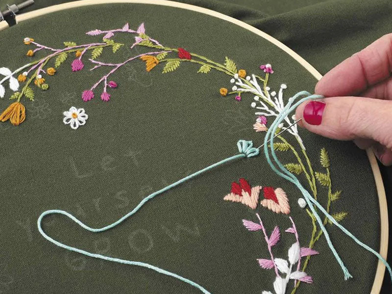 achat Kit de broderie décorative - Végétal