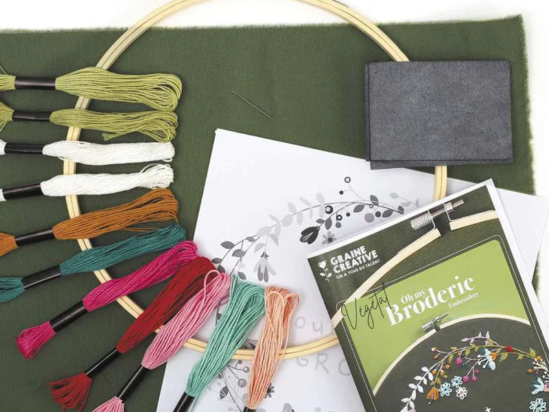 achat Kit de broderie décorative - Végétal