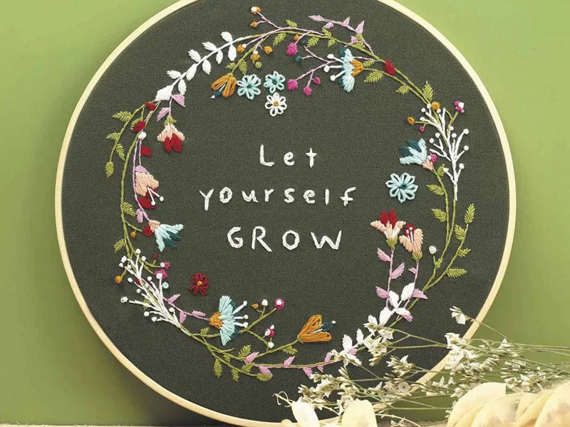 achat Kit de broderie décorative - Végétal