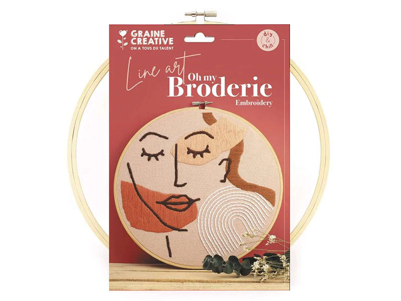 Achat Kit de broderie décorative - Line art