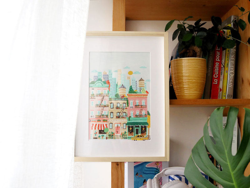 Achat Coffret peinture au numéro - Petit Pinceau - New York par Hoglet and co