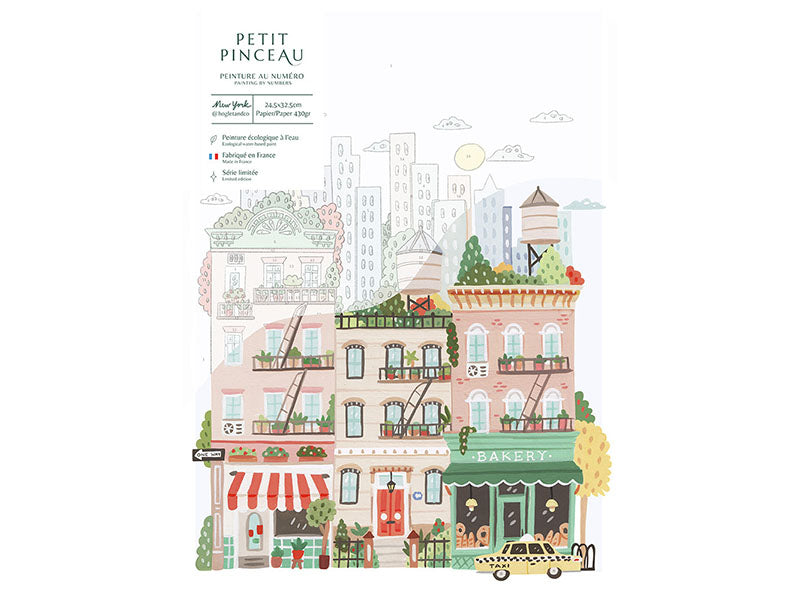 achat Coffret peinture au numéro - Petit Pinceau - New York par Hoglet and co