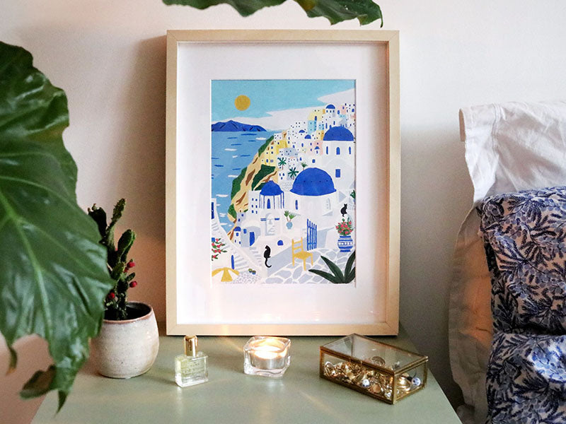 Achat Coffret peinture au numéro - Petit Pinceau - Santorini par Maja Tomljanovic