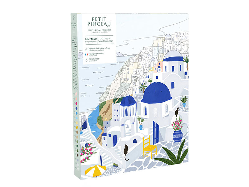 Achat Coffret peinture au numéro - Petit Pinceau - Santorini par Maja Tomljanovic
