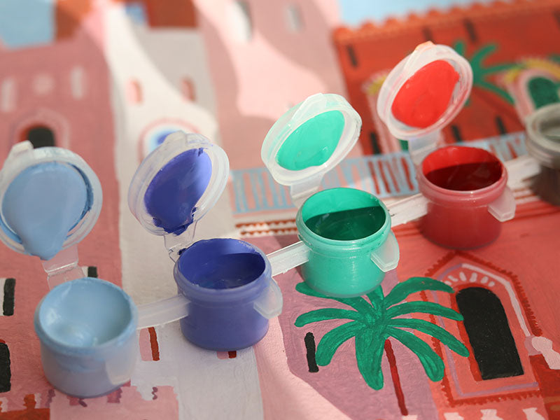 achat Coffret peinture au numéro - Petit Pinceau - Maroc par Mona Mai