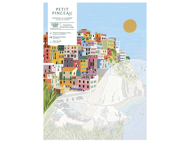 achat Coffret peinture au numéro - Petit Pinceau - Cinque terre par Kenzie Elston