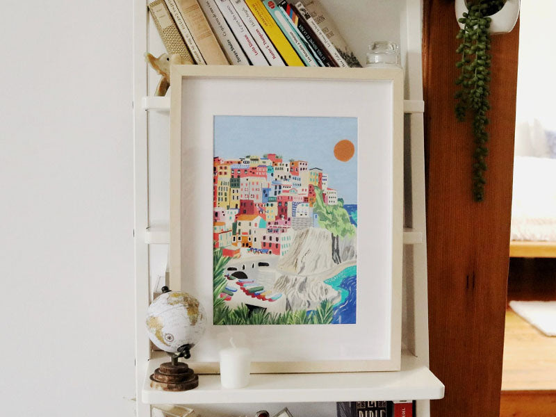 Achat Coffret peinture au numéro - Petit Pinceau - Cinque terre par Kenzie Elston