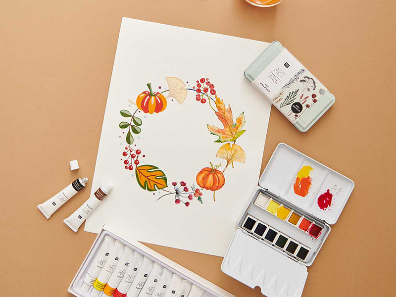 achat Coffret aquarelle - 12 couleurs glacées