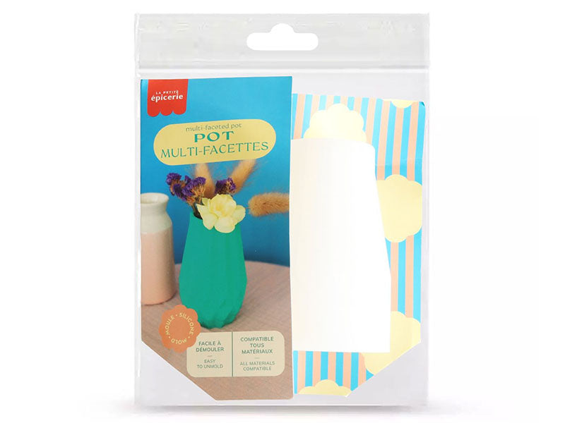Achat Moule Silicone - Pot Multi-Facettes - 7,5 cm