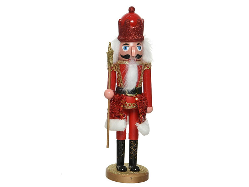 Achat Casse-Noisette de Noël - Rouge à sequins - 28 cm