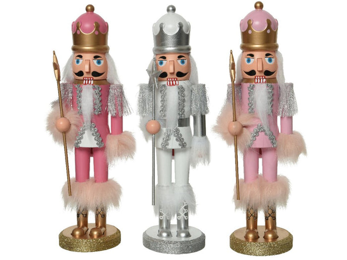 Achat Casse-Noisette de Noël poignets et bottes à poils - Rose foncé - 28 cm