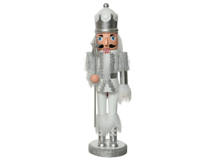 Achat Casse-Noisette de Noël poignets et bottes à poils - Blanc - 28 cm