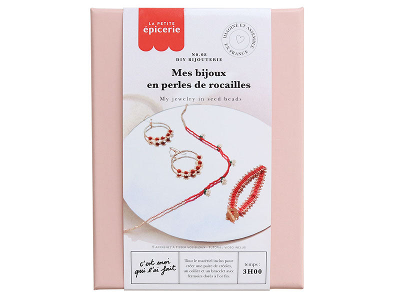 Achat Kit DIY Bijouterie - Mes bijoux en perles de rocailles - Rouge