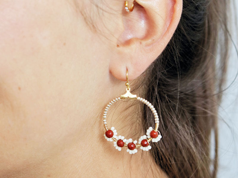 achat Kit DIY Bijouterie - Mes bijoux en perles de rocailles - Rouge