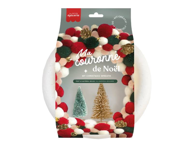 Achat Kit couronne de Noël - Rouge et vert