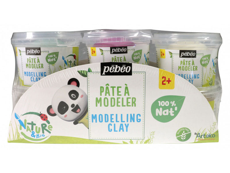 Achat Lot de 6 pots de pâte à modeler naturelles - 90g
