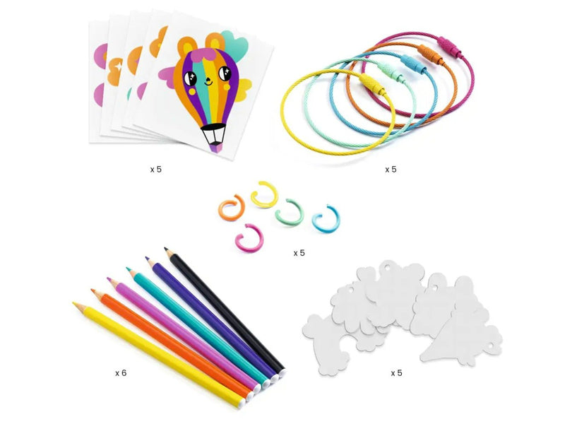 achat Artistic Plastic - Porte-clès Kawaï - Djeco