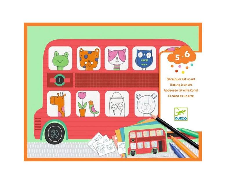 Achat Coffret créatif dessin pour les petits - Décalquer est un art - Djeco