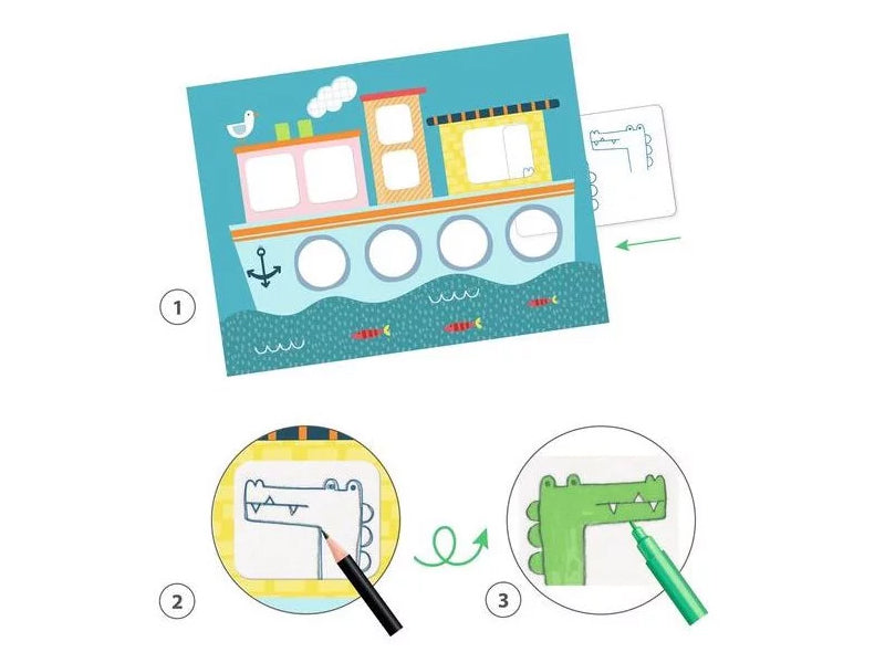 achat Coffret créatif dessin pour les petits - Décalquer est un art - Djeco